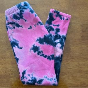 Fleece Lined, Tye Dyed Leggings- Gap, Sz Medium